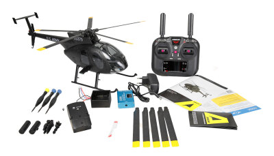 MD500 Pro GPS Helikopter Black-Edition 9-Kanal 3D/6G RTF