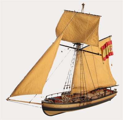 ATREVIDA, Lancha Canonera 1:30 70 cm