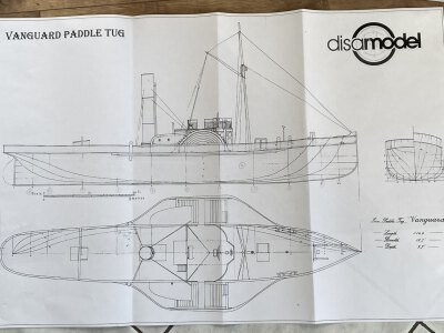 VANGUARD WOOD PADDLE TUG 1:50 72,3 cm