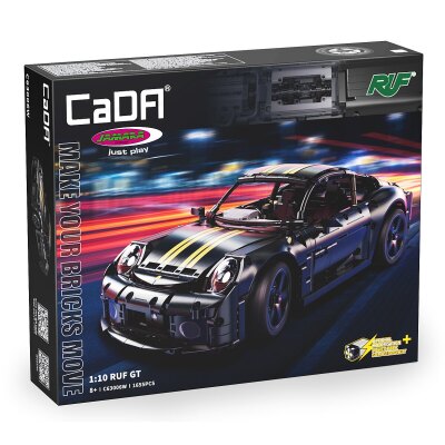 CaDA RUF GT 1:10 schwarz Bricks