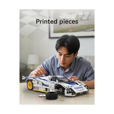CaDA Mazda 787B 1:10 weiß Bricks