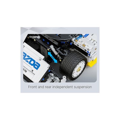 CaDA Mazda 787B 1:10 weiß Bricks