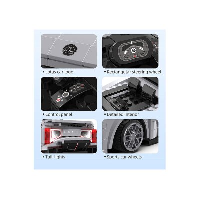 CaDA Lotus Evija 1:18 grau 2,4GHz Bricks