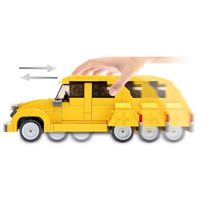 CaDA Citroën 2CV 1:24 gelb Bricks