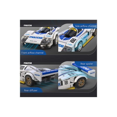 CaDA Mazda 787B 1:24 weiß Bricks