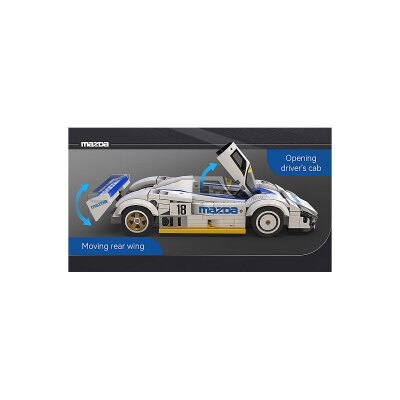 CaDA Mazda 787B 1:24 weiß Bricks