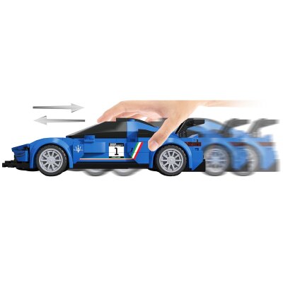 CaDA Maserati GT2 1:24 blau Bricks