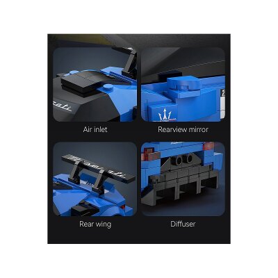 CaDA Maserati GT2 1:24 blau Bricks