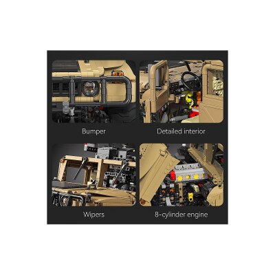CaDA Humvee 1:8 braun Bricks