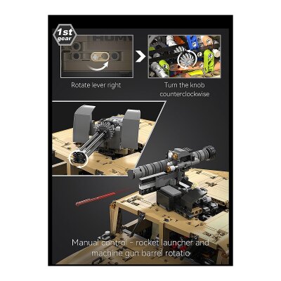 CaDA Humvee 1:8 braun Bricks