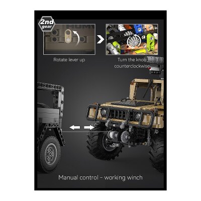 CaDA Humvee 1:8 braun Bricks