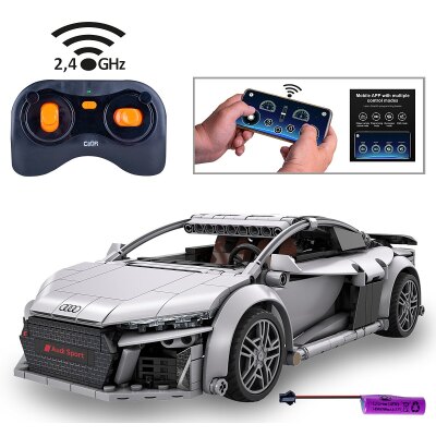 CaDA Audi R8 Coupé 1:14 grau 2,4GHz Bricks