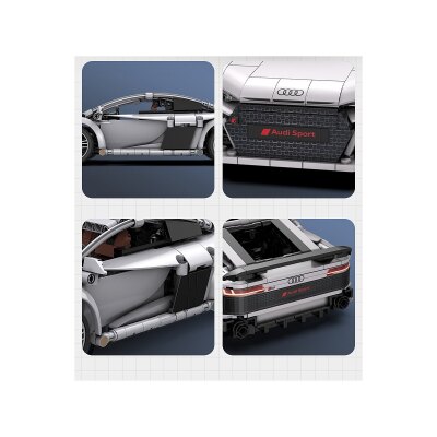 CaDA Audi R8 Coupé 1:14 grau 2,4GHz Bricks
