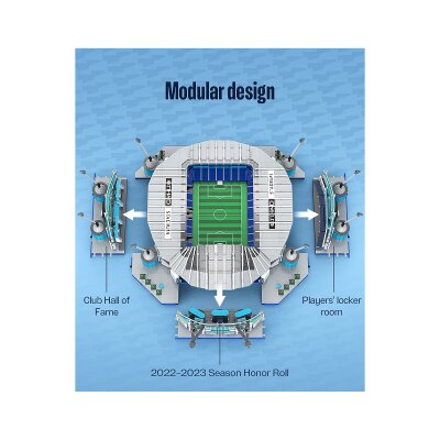 CaDA Etihad Stadion Manchester City FC 1:400 Bricks