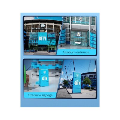 CaDA Etihad Stadion Manchester City FC 1:400 Bricks