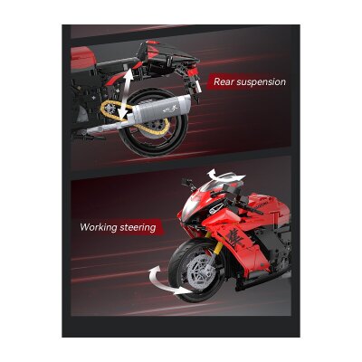 CaDA Suzuki Hayabusa 1:6 rot Bricks