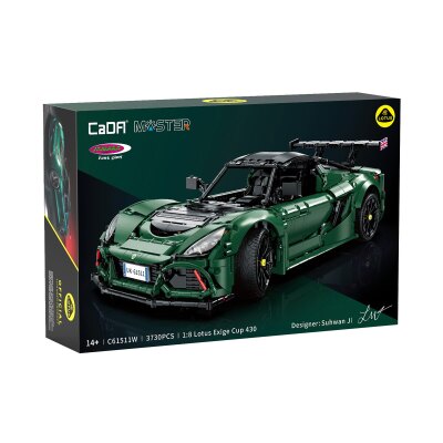 CaDA Lotus Exige Cup 430 1:8 grün Bricks