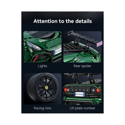 CaDA Lotus Exige Cup 430 1:8 grün Bricks
