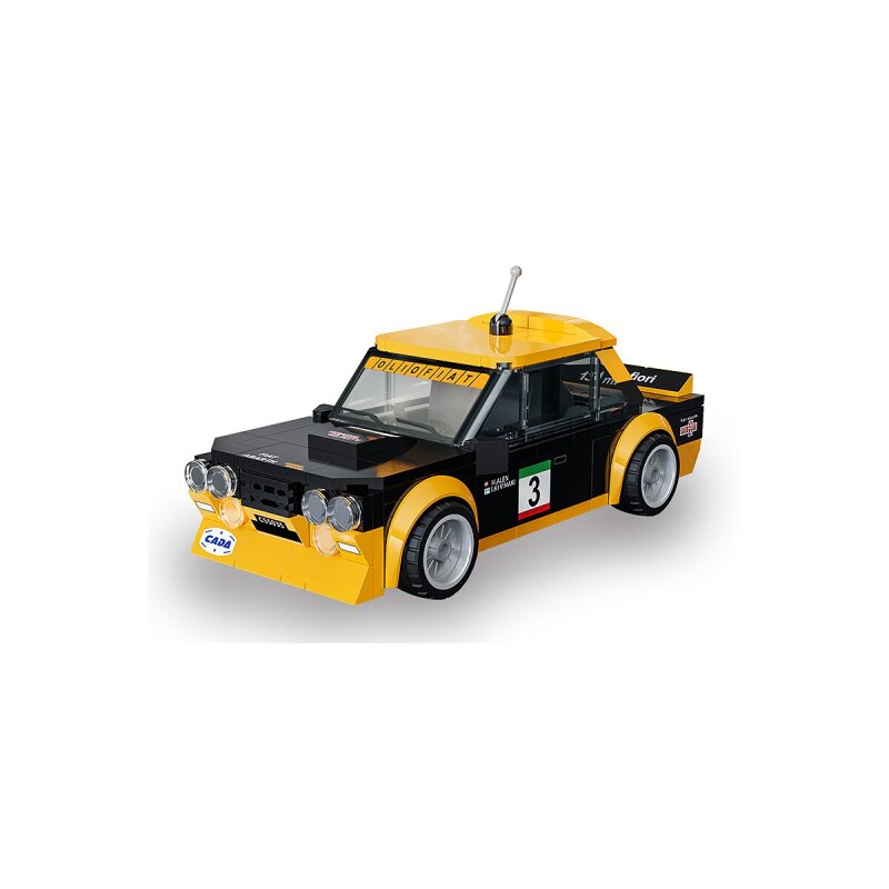 CaDA Fiat Abarth 131 1:24 schwarz Bricks