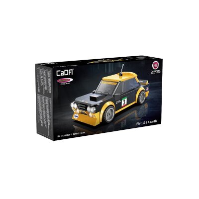 CaDA Fiat Abarth 131 1:24 schwarz Bricks