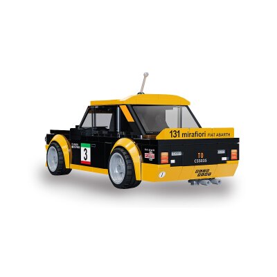 CaDA Fiat Abarth 131 1:24 schwarz Bricks