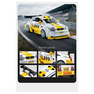 CaDA Opel Astra V8 Coupe 1:24 weiß Bricks