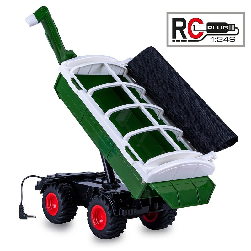 Überladewagen grün für RC-Traktor MB-trac 1000 1:24S-Plug