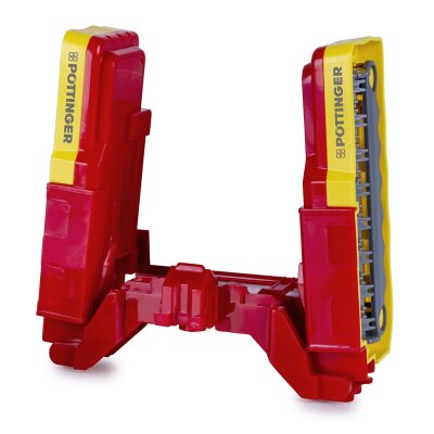 Mähwerke rot mit Frontlader Pöttinger für RC-Traktor Fendt Vario 1:24S