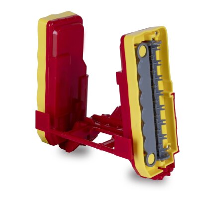 Mähwerke rot mit Frontlader Pöttinger für RC-Traktor Fendt Vario 1:24S