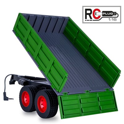 Kipper dunkel grün für RC-Traktor 1:16