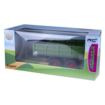 Kipper dunkel grün für RC-Traktor 1:16
