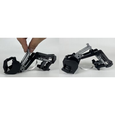 Frontlader mit Krokodilschaufel inkl. Rundballen klein für RC-Traktor 1:24S