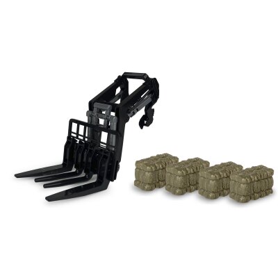 Frontlader mit Gabel inkl. 4 Heuballen für RC-Traktor 1:24S