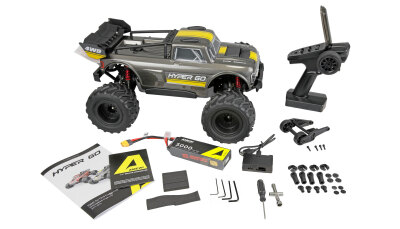 Hyper Go TX10 Truggy Brushless 1:10 RTR grau