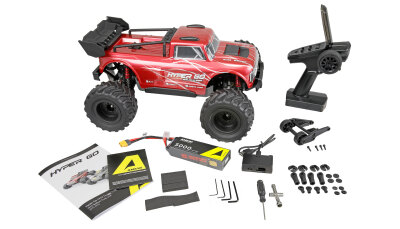 Hyper Go TX10 Truggy Brushless 1:10 RTR rot