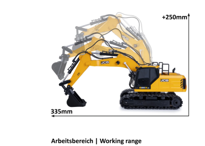 Bagger JCB 1:26 2,4 GHz Demolition-Set