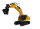 Bagger JCB 1:26 2,4 GHz Demolition-Set