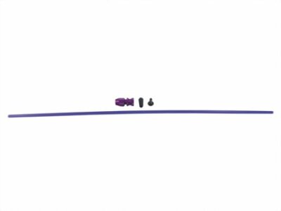 Antenne mit Alu-Klemmfuß purple eloxiert -