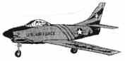 F 86 F Sabre - 1250 Spannweite - 2 A0 Seiten
