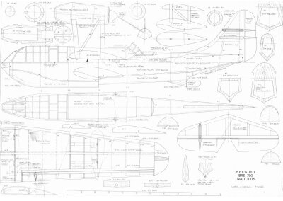 Bauplan Nautilus Breguet 790 - 1400mm