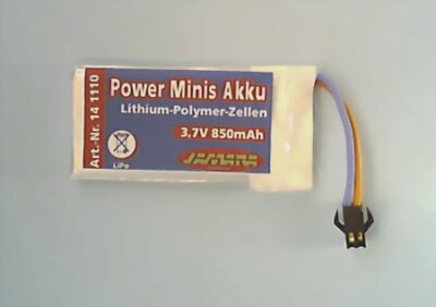 Akku Powerminis, LiPo 3,7V mit Mini Tam Stecker