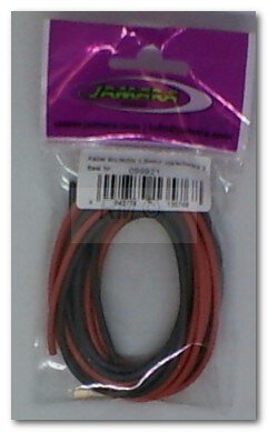 Kabel SILIKON 1,5mm² rot/schwarz 2x2m