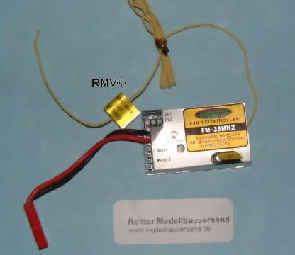 Empfangselektronik  für Jamara Polizeiheli / X1 35MhZ