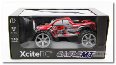 Eagle Monster Truck M 1:16 - 2WD RTR Modellauto, rote  Karosserie