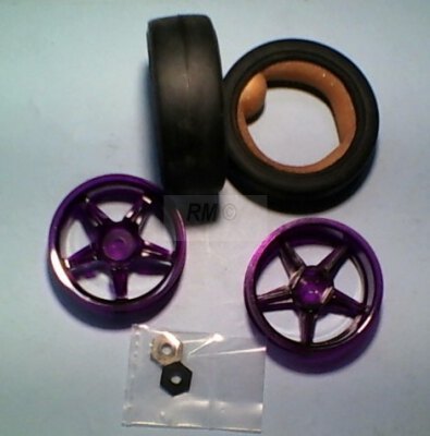 Rad-Set  1:10 - 5 Speichen 22mm / Slicks mit Einlage