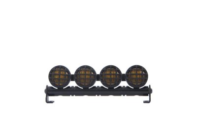 Car LED Signallicht 4-fach Alu rund Gelb