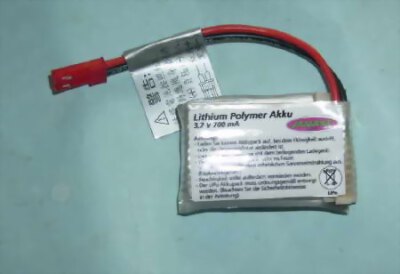 Akku Loky, Skyhawk, Lui  u.ä.  Lipo 3,7V  2,59Wh (423109)