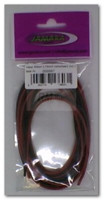 Kabel Silikon 0,75mm² rot/schwarz 2x2 m