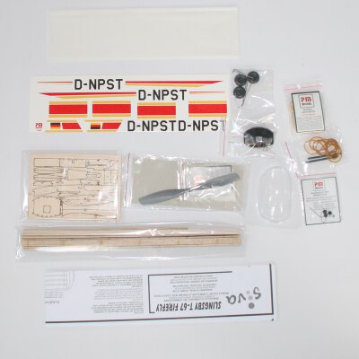 Balsabausatz Gummimotor Modell Slingsby T-67 - 540mm