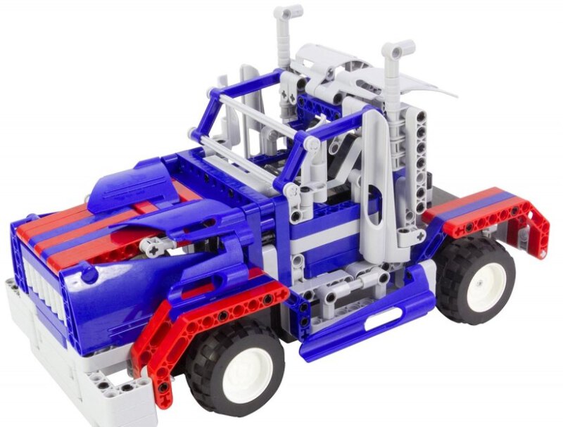 Teknotoys Active Bricks RC 2in1 Truck & Sportwagen blau mit Fernsteuerung